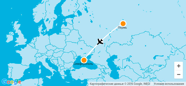 Перелет Пермь - Крым